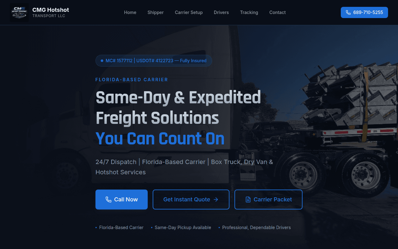 CMG Hotshot Transport